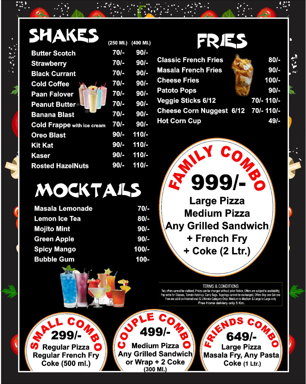 Canadian Pizza Restaurant Menu   M2 